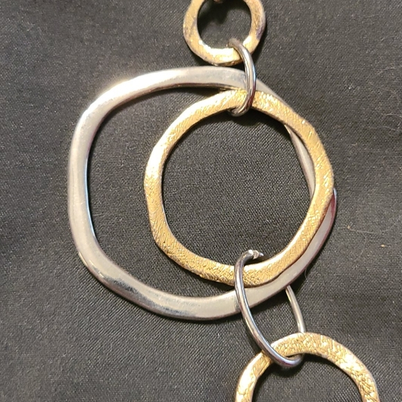 Long silver with gold necklace - Picture 2 of 4